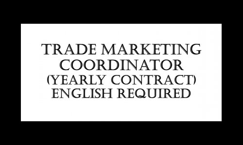 Trade Marketing Coordinator (Yearly Contract)